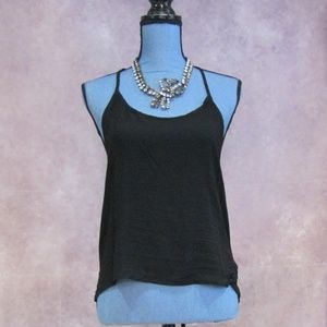 NEW BMLA Black Semi Sheer Top Size S